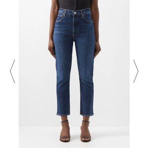 AGOLDE Riley Cropped High-Rise Straight Jean